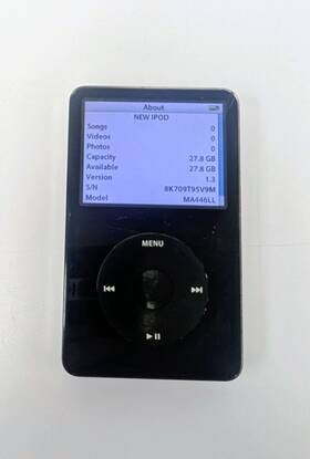 Apple Ma446j Ipod Classic 5.5th Generation 30gb Ma446ll Black A1136 - Tested Works