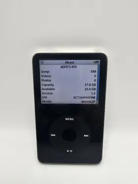 Ma446zp Apple Ipod Classic 5th Gen A1136 30gb Digital Player Black Tested
