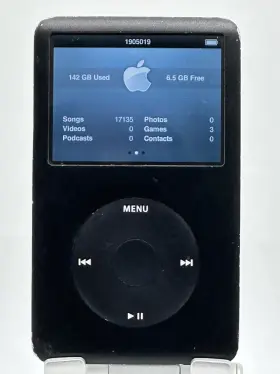 17135 Apple Mb150 Ipod Classic 6th Gen. Black 160gb Rock Metal Pop Country