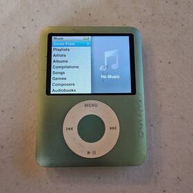 Apple Mb249ba Ipod Nano - A1236 8 Gb 3rd Generation Turquoise Decent Working Condition