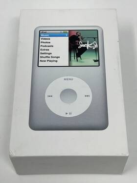 Apple Mb562zi/a Ipod Classic 6th 7th Generation 120gb Mp3 Player Silver Very Goo