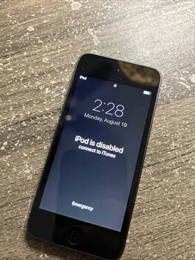 Apple Mkj02 Ipod Touch 6th Gen A1574 - Locked Out No Pass Code