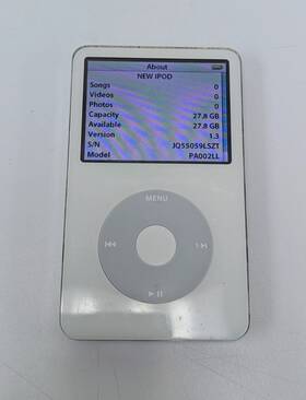 Apple Pa002ll Ipod Classic 5th Gen. 30gb - White Tested