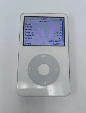 Pa002ll Apple Ipod Classic 5th Gen. 30gb - White Tested