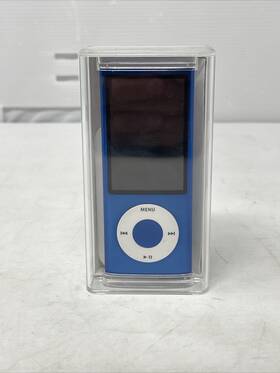 Apple Pc066ll/a Ipod Nano 5th Generation Blue 16gb Tested Works Rare