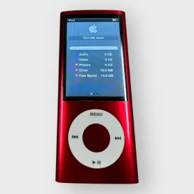 Pc074ll Apple Ipod Nano 5th Gen 16gb A1320 Product Red Tested Works Engraved Free Ship