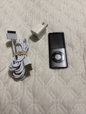Apple Ym913upe3ro Ipod Nano 4th Generation 8gb Black A1285 -mp3 Player Tested Works