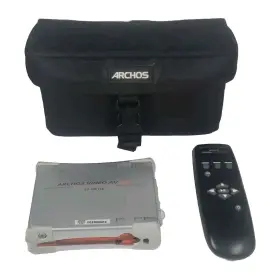Av320 Archos W Working Remote And Bag For Parts Or Repair Untested
