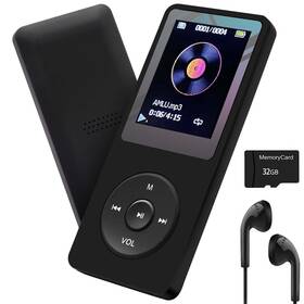 Arungo 720310687523 Mp3 Player 32gb With Speaker Earphone Portable Hifi Lossless Sound Mini M