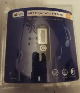 At-mp200 Ativa 2gb Mp3 Player Fm Tuner Nib Nos New Voice Recorder Usb 2.0 2008