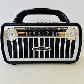 Audiobox Rx-511bt Bluetooth Retro Edition 7-band Radio And Mp3 Player Black