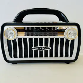 Rx-511bt Audiobox Bluetooth Retro Edition 7-band Radio And Mp3 Player Black