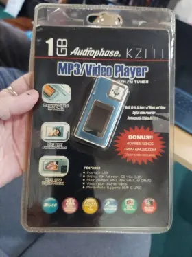 Kz112 Audiophase New Vintage Mp3/video Player 1998