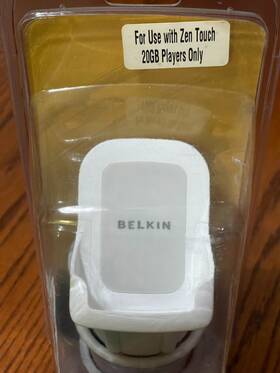 Belkin 054651090606 Tunedock Tune Dock For Creative Zen Touch Mp3 Player Car Cup Holder Mount