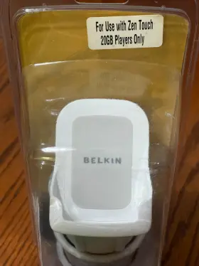 Belkin 054651090606 Tunedock Tune Dock For Creative Zen Touch Mp3 Player Car Cup Holder Mount