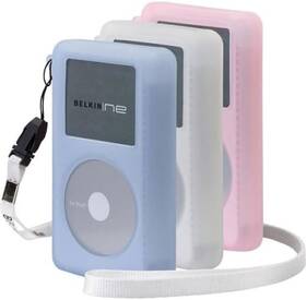 Belkin F8z021-3 3-pack Sports Jacket For Ipod 4g Blue White Pink