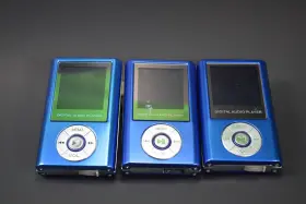 Mp-c756 Coby C756 Lot Of 3 Digital Audio Player Mp3 One Works With 125 Songs Read