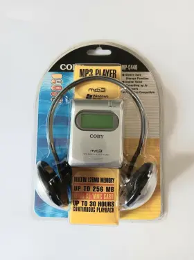 Mp-c440 Coby New Silver Digital Media Player Mp3 Voice Recorder 128mb