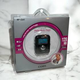 Coby Mp-c541 Digital Music Player Mp3 Wma Voice Recorder 128mb Sealed Nos