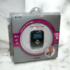 Mp-c541 Coby Digital Music Player Mp3 Wma Voice Recorder 128mb Sealed Nos