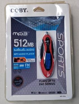 Coby Mp-c556 Mp3 Audio Player 512 Mb Fm Radio