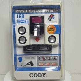 Coby Mp-c68347 2007 Mp3 Audio Player 1 Gb Fm Turner See Pictures And Description