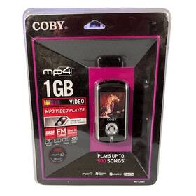 Coby Mp-c7087 Sealed 1gb Mp4 Fm E-book Audio Video Player Color
