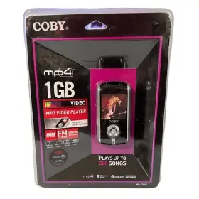 Mp-c7087 Coby Sealed 1gb Mp4 Fm E-book Audio Video Player Color