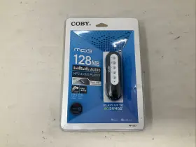 Mp-c833 Coby 128mb Mp3 Usb 2.0 Digital Media Player/earphones/cable Bundle New