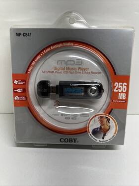 Coby Mp-c841 256 Mb Mp3 Digital Music Player - New Sealed