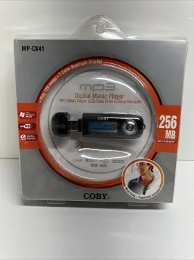 Mp-c841 Coby 256 Mb Mp3 Digital Music Player - New Sealed