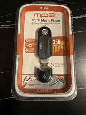 Coby Mp-c848 Mp3 Digital Music Player With 256 Mb Usb Flash Drive New Sealed