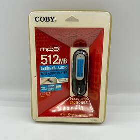 Coby Mp-c854 New In Package Mp3 Audio Player 512mb Plays Up To 240 Songs
