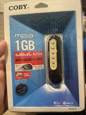 Mp-c883 Coby Mp3 Audio Player - 1gb Black