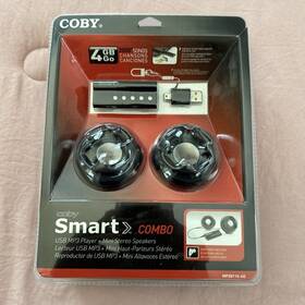 Coby Mp20116-4g Smart 4gb Computer Usb Mp3 Player 2000 Songs Nip New