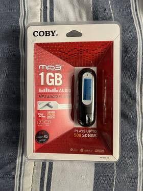 Coby Mp300-1g 1gb Usb Stick Mp3 Audio Player . New Sealed Package