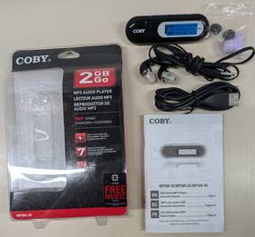 Coby Mp300-2g 2gb Usb Stick Mp3 Audio Player Very Nice Tested Working