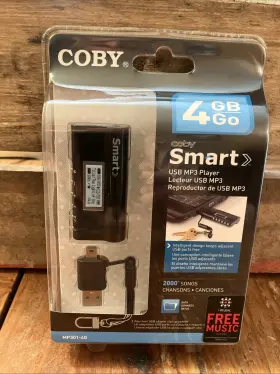 Mp301-4g Coby 2 Go Smart 4gb Usb Mp3 Player With Lcd Screen - Brand New Sealed