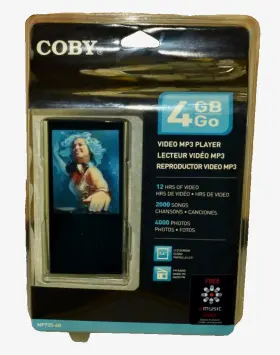 Mp725-4g Coby 2.4 Inch Lcd Touchpad Video Mp3 Player 4 Gb With Fm Black Mp725