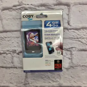Mp823-4gb Coby Mp8234g 4gb 2 Inch Touchscreen Video Mp3 Player With Fm Radio - Recharable