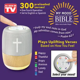 Mmb-mc4 Collections Etc My Mood Bible Verse Audio Player With 300 Uplifting Verses