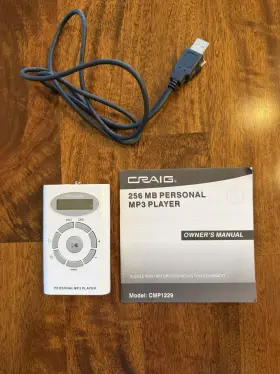 Cmp1229 Craig Vintage 256mb Personal Mp3 Player White Model Tested And Works