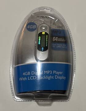 Craig Cmp1230f Vintage 4gb Digital Mp3 Player With Lcd Backlight Display New Sealed Vtg