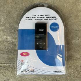 Craig Cmp615d Black 1 Gb Digital Media Player Video Mp3 Voice Recorder