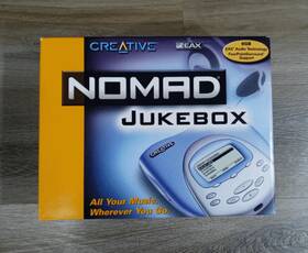 Creative 054651036796 Nomad Jukebox 6gb Blue Silver Mp3 Player Brand New