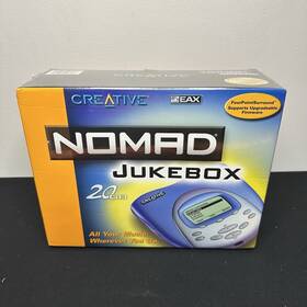 Creative 054651047587 Nomad Jukebox 20gb Blue Silver Mp3 Player - Brand New Factory Sealed