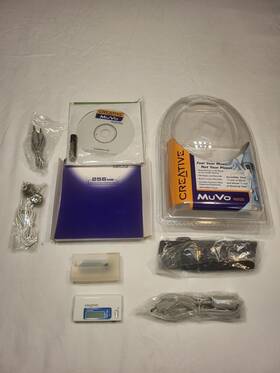 Creative 054651081994 Muvo N200 256mb Mp3 Player Recorder Fm Radio Bundle With Case New Open