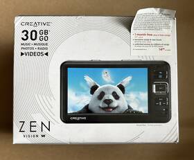 Creative 054651147720 Zen Vision W 30 Gb Video/fm/mp3/cf Digital Media Player