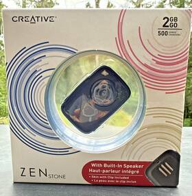 Creative 054651156142 Zen Stone 2gb Digital Media Mp3 Player Blue
