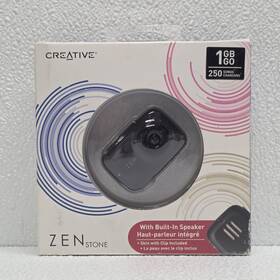Creative 054651157620 Zen Stone Black 1gb Wma Mp3 Media Player Built-in Speaker New Nos